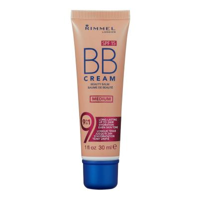 RIMMEL  Cr&egrave;me BB 9 en 1 Super Perfecteur de Teint SPF 15 30ml