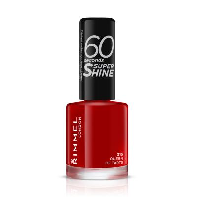RIMMEL LONDON Rimmel Super Shine 60 Nail Polish Queen Tarts Burgundy Wine 8ml