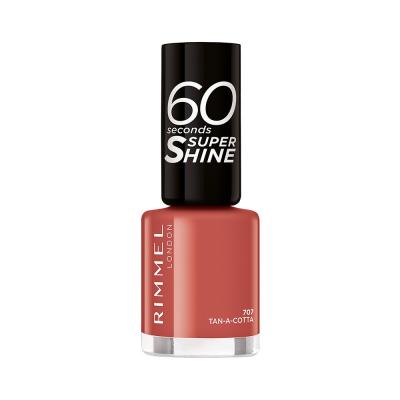 RIMMEL  60 Seconds Super Shine Vernis &agrave; ongles - 707 Tan-A-Cotta