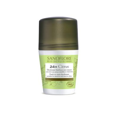 SANOFLORE  D&eacute;odorant Fra&icirc;cheur Citrus Roll-On 24h Bio 50ml