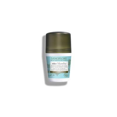 SANOFLORE  D&eacute;odorant Fra&icirc;cheur Mentha Roll-On 48h Bio 50ml