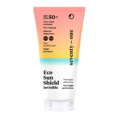SEVENTY ONE PERCENT Cr&egrave;me Solaire Visage Invisible SPF50+ 50ml Eco Sun Shield SeventyOne