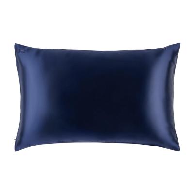 SLIP  Taie d'oreiller en pure soie &ndash; Queen Standard Bleu marine