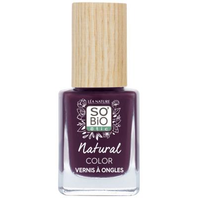 LEA NATURE SO BIO ETIC So'Bio vernis &agrave; ongles couleur naturelle 11 ml 55 Pruneau Noir