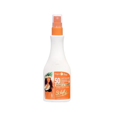 INTERLAC Soleil Des &Icirc;les Solaire Lait Spray au Monoi Parfum Des &Icirc;les Spf50 150 ml - Spray 150 ml