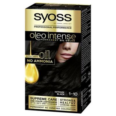 SYOSS OLIO INTENSE tinte sin amoniaco #1.10-negro intenso