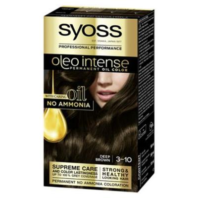 SYOSS Teinture permanente olio intense  n&ordm; 3,10 marron