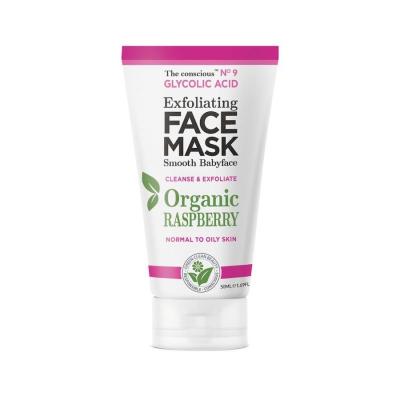 THE CONSCIOUS Glycolic Acid exfoliating face mask organic raspberry 50 ml