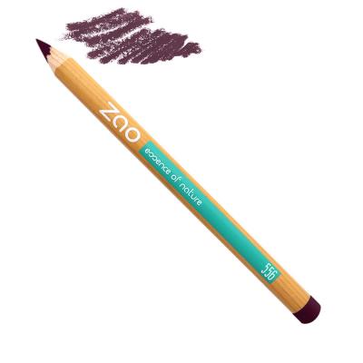 ZAO MAKEUP  Crayon Bio, vegan et rechargeable Prune