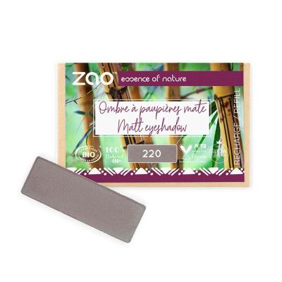 ZAO Recharge fard &agrave; paupi&egrave;res bio - Rectangle -  220 Gris Taupe