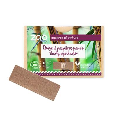 ZAO MAKEUP Recharge fard &agrave; paupi&egrave;res bio - Rectangle - Zao 106 Bronze - nacr&eacute;