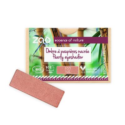 ZAO Recharge fard &agrave; paupi&egrave;res bio - Rectangle -  132 Rose P&ecirc;che