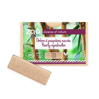 ZAO MAKEUP Recharge fard &agrave; paupi&egrave;res bio - Rectangle - Zao 133 Goldy - nacr&eacute;