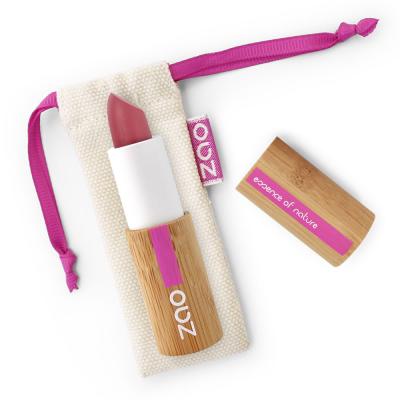 ZAO MAKEUP  Rouge &agrave; l&egrave;vres Classic Bio, vegan et rechargeable Rose nude