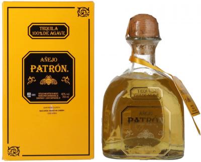 PATRON TEQUILA Patr&oacute;n Tequila A&ntilde;ejo 40% Vol. 0,7l en bo&icirc;te cadeau