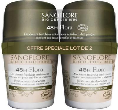 SANOFLORE  Bio Flora 48H Lot Deo 2*50ml