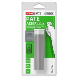 SOLOPLAST Mastic &eacute;poxy &agrave; base d'acier Solomet 57 g