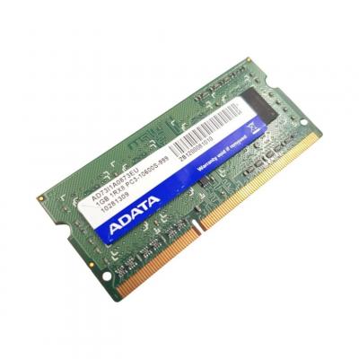 ADATA Barrette M&eacute;moire 1Go RAM DDR3  AD73I1A0873EU SO-DIMM PC3-10600S 1333MHz 1Rx8