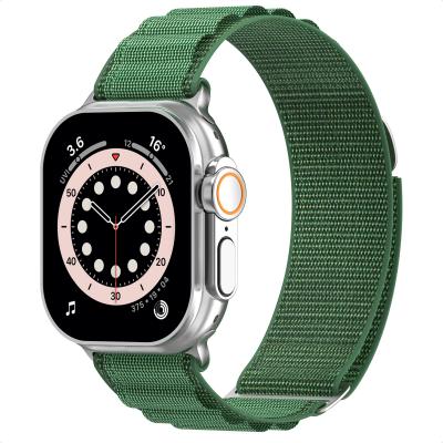 ACCEZZ  Bracelet en nylon Alpine Apple Watch  44/45/46/49 mm - Olive Green