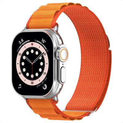 ACCEZZ  Bracelet en nylon Alpine Apple Watch  44/45/46/49 mm - Orange