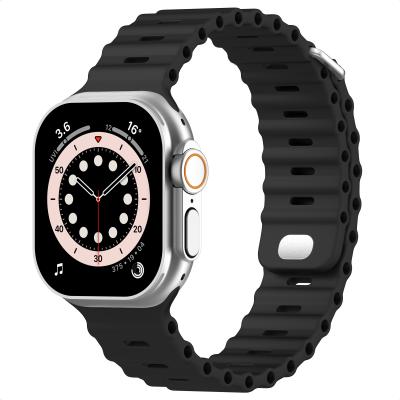 ACCEZZ  Bracelet Ocean pour Apple Watch 38/40/41/42 mm - Noir - Neuf