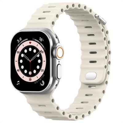 ACCEZZ  Bracelet Ocean Apple Watch Series 1 - 11 / SE / Ultra (44/45/46/49 mm) - Lumi&egrave;re stellaire