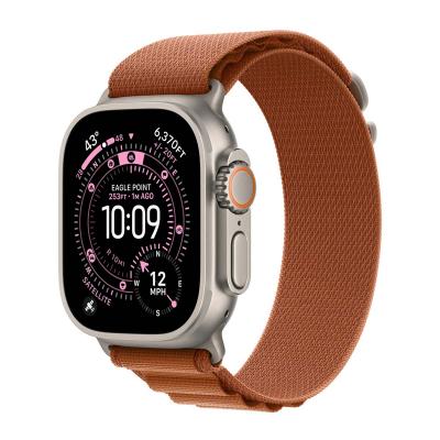 APPLE Bracelet 49 mm - Medium Alpine terracotta Noir