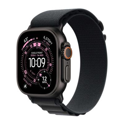 APPLE Bracelet 49 mm Small Alpine noir naturel