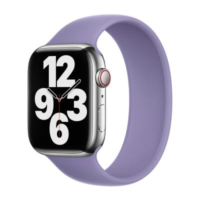 APPLE Bracelet Boucle unique en Silicone  Watch  38/40/41/42 mm - Taille 4 - English Lavender
