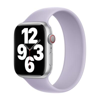 APPLE Bracelet Boucle unique en Silicone  Watch 38/40/41/42 mm - Taille 2 - Purple Fog