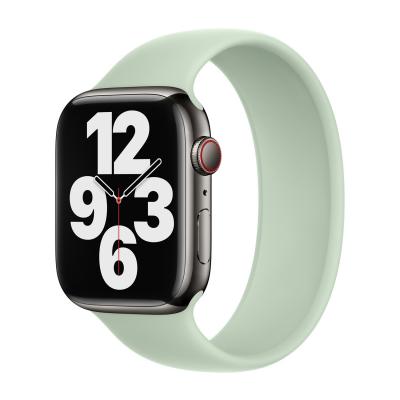 APPLE Bracelet Boucle unique en Silicone  Watch  38/40/41/42 mm - Taille 6 - Mineral Green