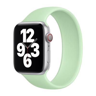 APPLE Bracelet Boucle unique en Silicone  Watch  44/45/46/49 mm - Taille 7 - Pistachio