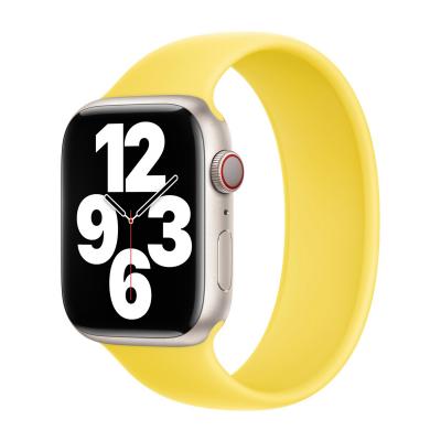 APPLE Bracelet Boucle unique en Silicone  Watch  44/45/46/49 mm - Taille 5 - Canary Yellow