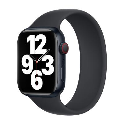 APPLE Bracelet Boucle unique en Silicone  Watch  44/45/46/49 mm - Taille 9 - Midnight