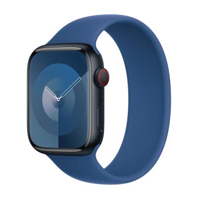 APPLE Bracelet Boucle unique en Silicone  Watch 44/45/46/49 mm - Taille 9 - Blue Ocean