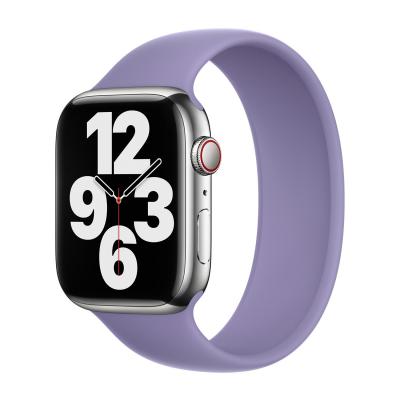 APPLE Bracelet Boucle unique en Silicone  Watch  44/45/46/49 mm - Taille 4 - English Lavender