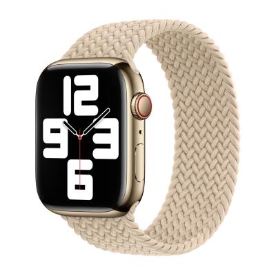 APPLE Bracelet Solo tress&eacute;  Watch  38/40/41/42 mm - Taille 2 - Beige