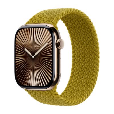 APPLE Bracelet Solo tress&eacute;  Watch  38/40/41/42 mm - Taille 4 - Chartreuse