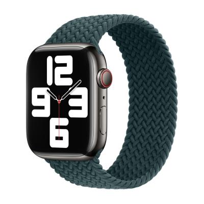 APPLE Bracelet Solo tress&eacute;  Watch  38/40/41/42 mm - Taille 7 - Rainforest
