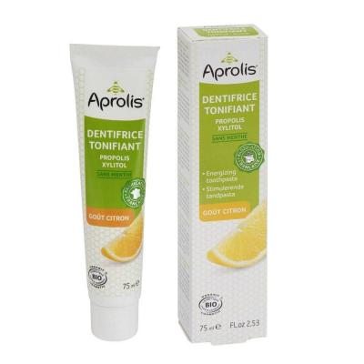 APROLIS  Dentifrice Tonifiant go&ucirc;t Citron 75ml certifi&eacute; bio