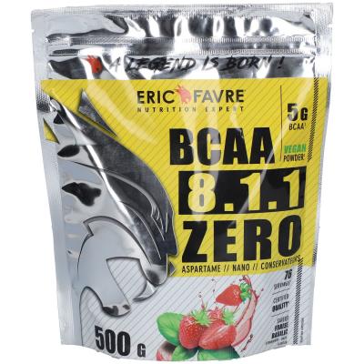 ERIC FAVRE  Bcaa 8.1.1 Zero Saveur Fraise Basilic 500g