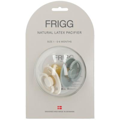 FRIGG Lot de 2 sucettes en latex Rope Cream/Sage (0-6 mois)
