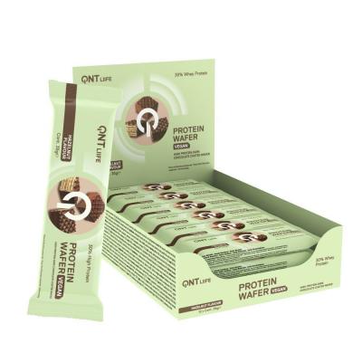 QNT Nutrition prot&eacute;in&eacute;e Noisette  Vegan Wafer Bar