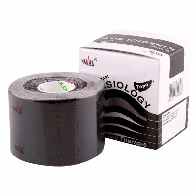 SPORTI Nasara Kinesiologie Tape 1 Bobine-Noir