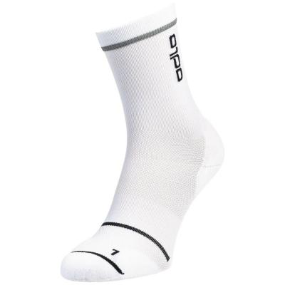 Chaussettes odlo micro crew ceramicool reflective blanc