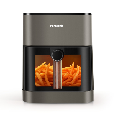 PANASONIC Airfryer 5L, fen&ecirc;tre de visualisation, 11 programmes, gris olive