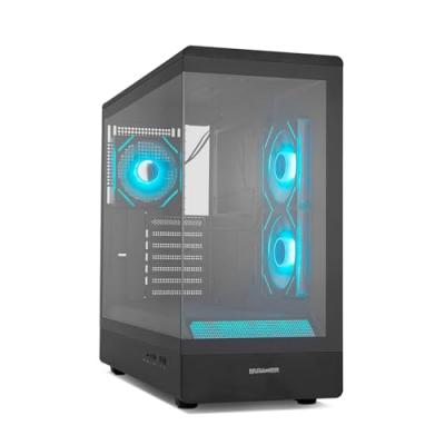NOX Bo&icirc;tier Semitorre -  - Hummer Signal ARGB - Noir - ATX/Micro ATX - Cristal Templado