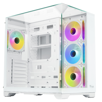 ITEK Boitiers PC  Dark Cave Pano RGB White (ITGCADCPAW)