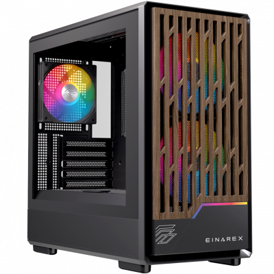 EINAREX Datoru korpuss  PM400 Midi Tower Black EXCS-PM-400R-B