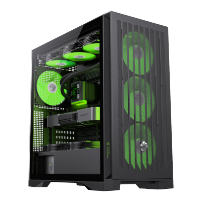 GAMEMAX Datoru korpuss  Leader 2 Mid-Tower Black (9101-0900R0001)